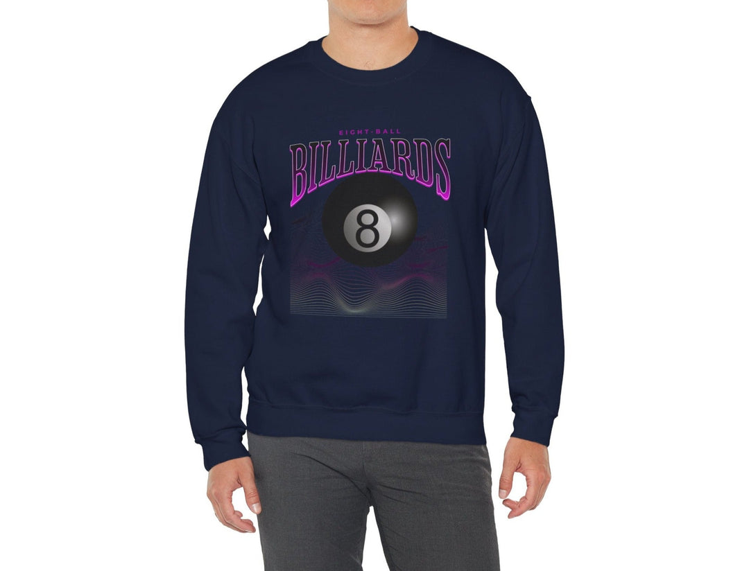 8 Ball Waves - Crewneck Sweatshirt - BFLY BILLIARDS