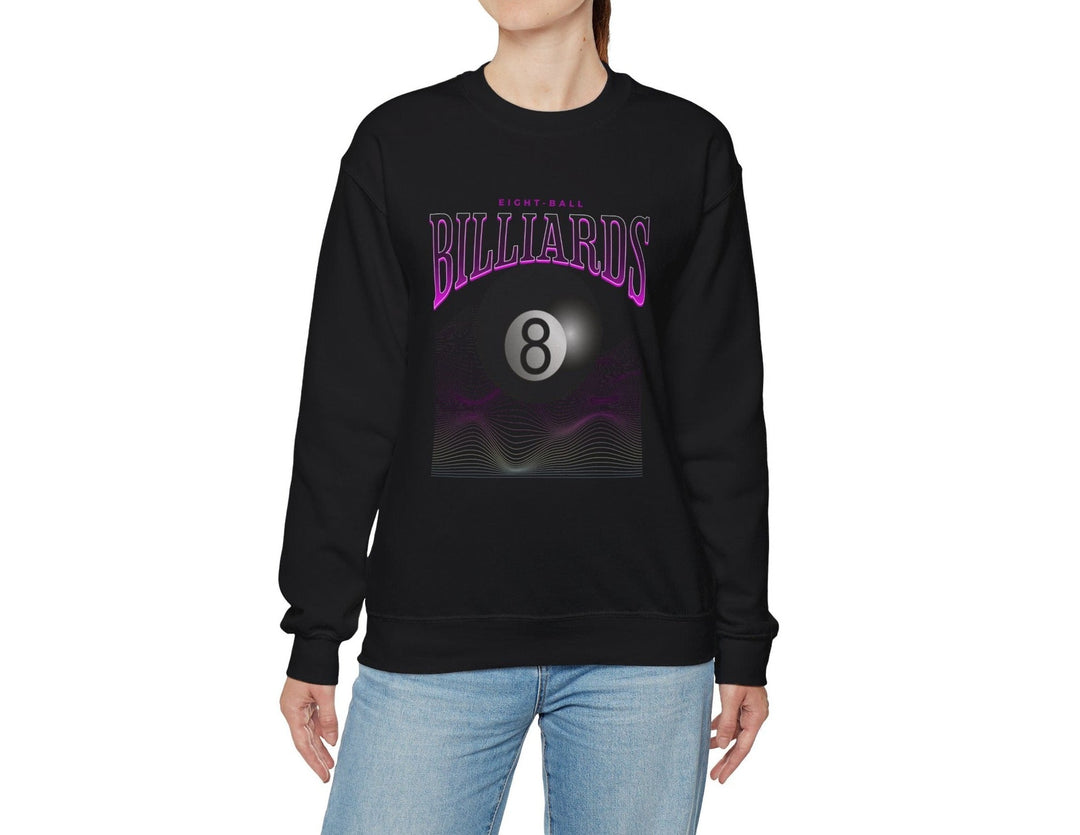 8 Ball Waves - Crewneck Sweatshirt - BFLY BILLIARDS