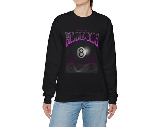 8 Ball Waves - Crewneck Sweatshirt - BFLY BILLIARDS