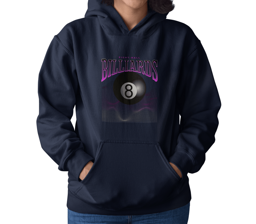 8 Ball Waves - Custom Pullover Hoodie - BFLY BILLIARDS