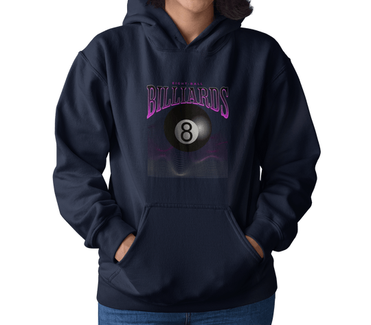 8 Ball Waves - Custom Pullover Hoodie - BFLY BILLIARDS