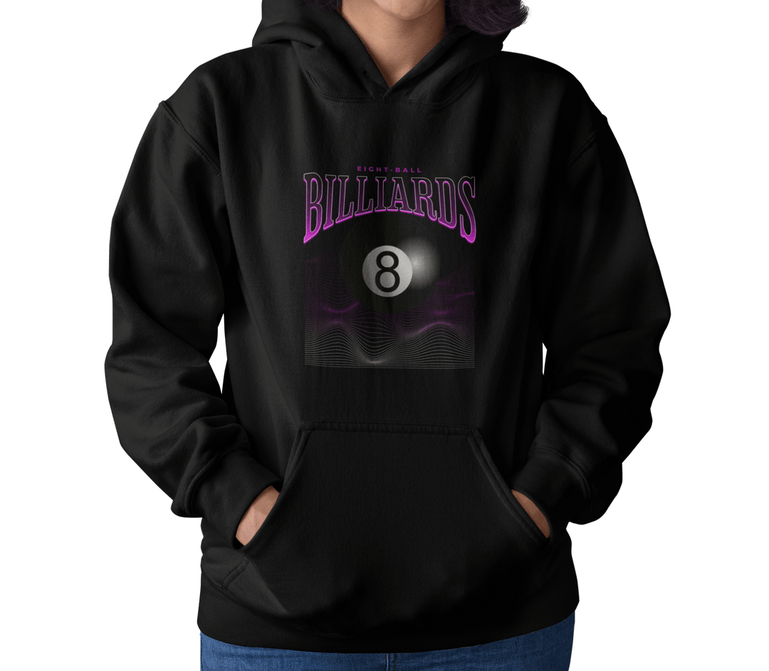 8 Ball Waves - Custom Pullover Hoodie - BFLY BILLIARDS