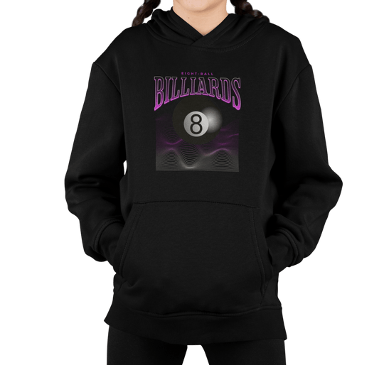 8 Ball Waves - Custom Youth Hoodie - BFLY BILLIARDS