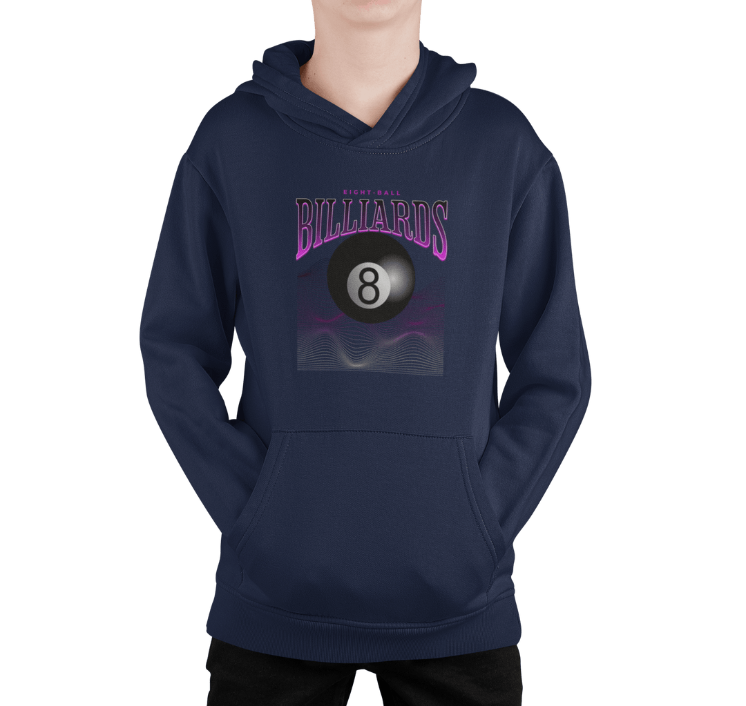 8 Ball Waves - Custom Youth Hoodie - BFLY BILLIARDS