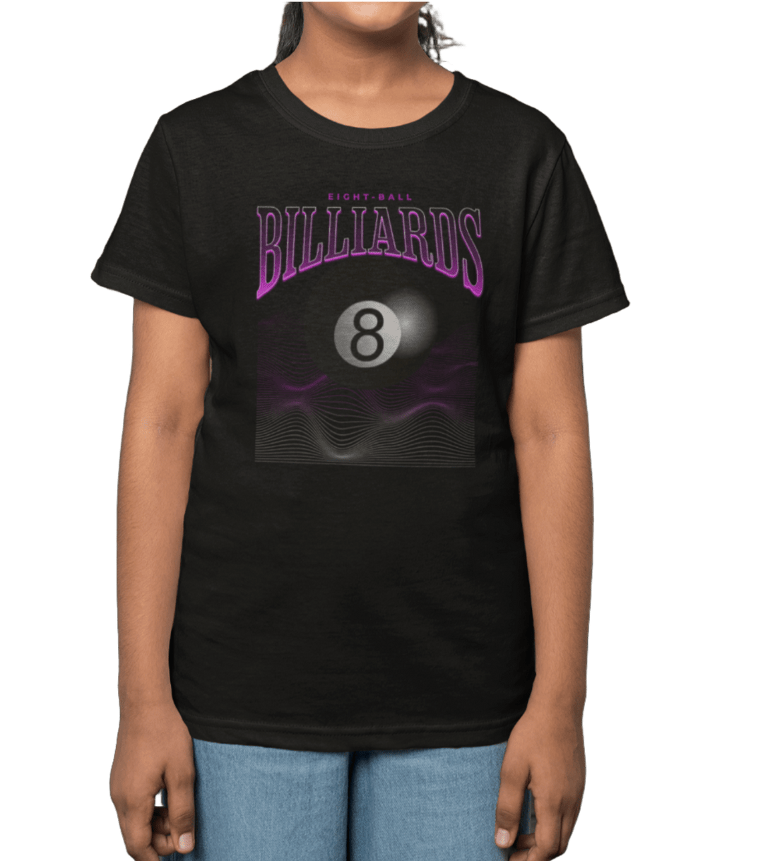 8 Ball Waves - Youth Cotton Tee - BFLY BILLIARDS