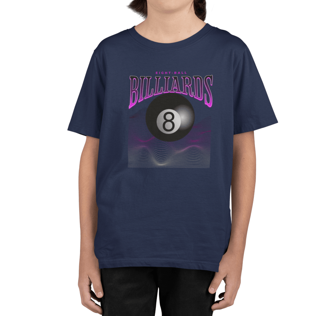 8 Ball Waves - Youth Cotton Tee - BFLY BILLIARDS
