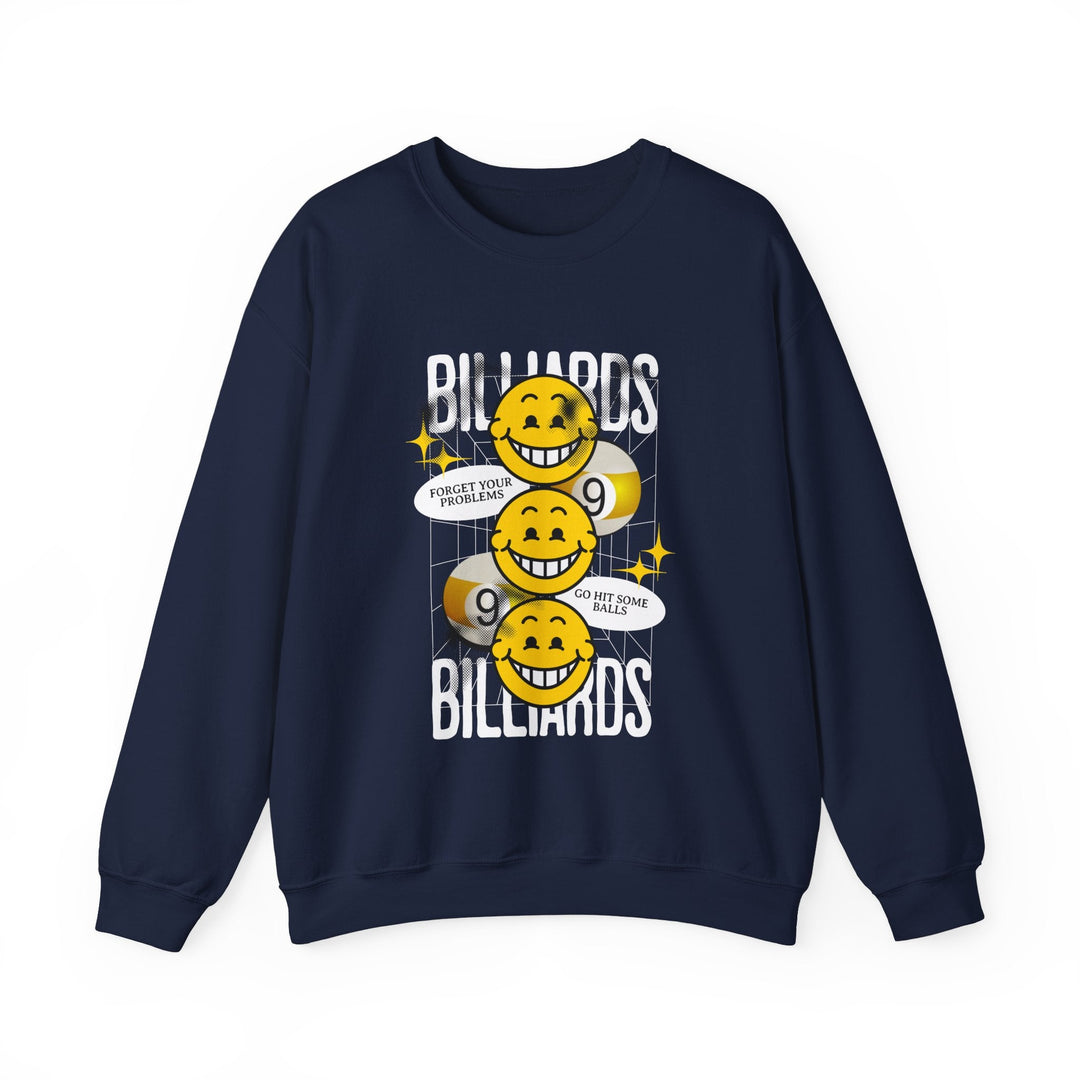 9 Ball Billiard Happiness Billiards - Unisex Crewneck Sweatshirt - BFLY BILLIARDS