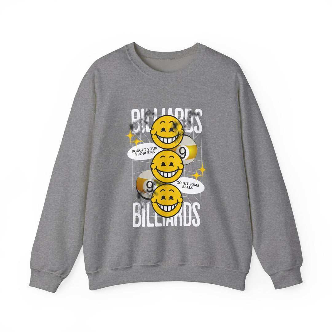 9 Ball Billiard Happiness Billiards - Unisex Crewneck Sweatshirt - BFLY BILLIARDS
