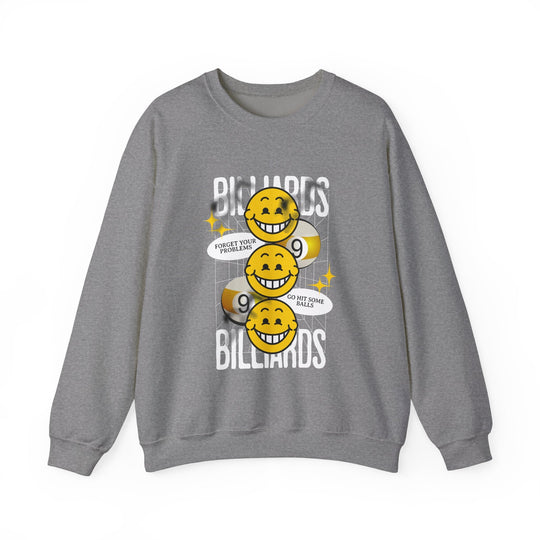 9 Ball Billiard Happiness Billiards - Unisex Crewneck Sweatshirt - BFLY BILLIARDS