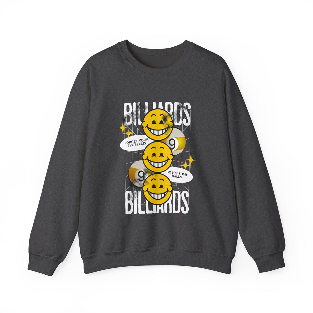 9 Ball Billiard Happiness Billiards - Unisex Crewneck Sweatshirt - BFLY BILLIARDS