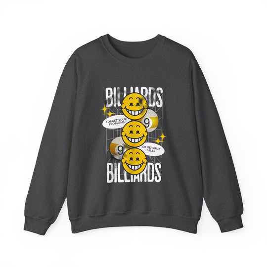 9 Ball Billiard Happiness Billiards - Unisex Crewneck Sweatshirt - BFLY BILLIARDS