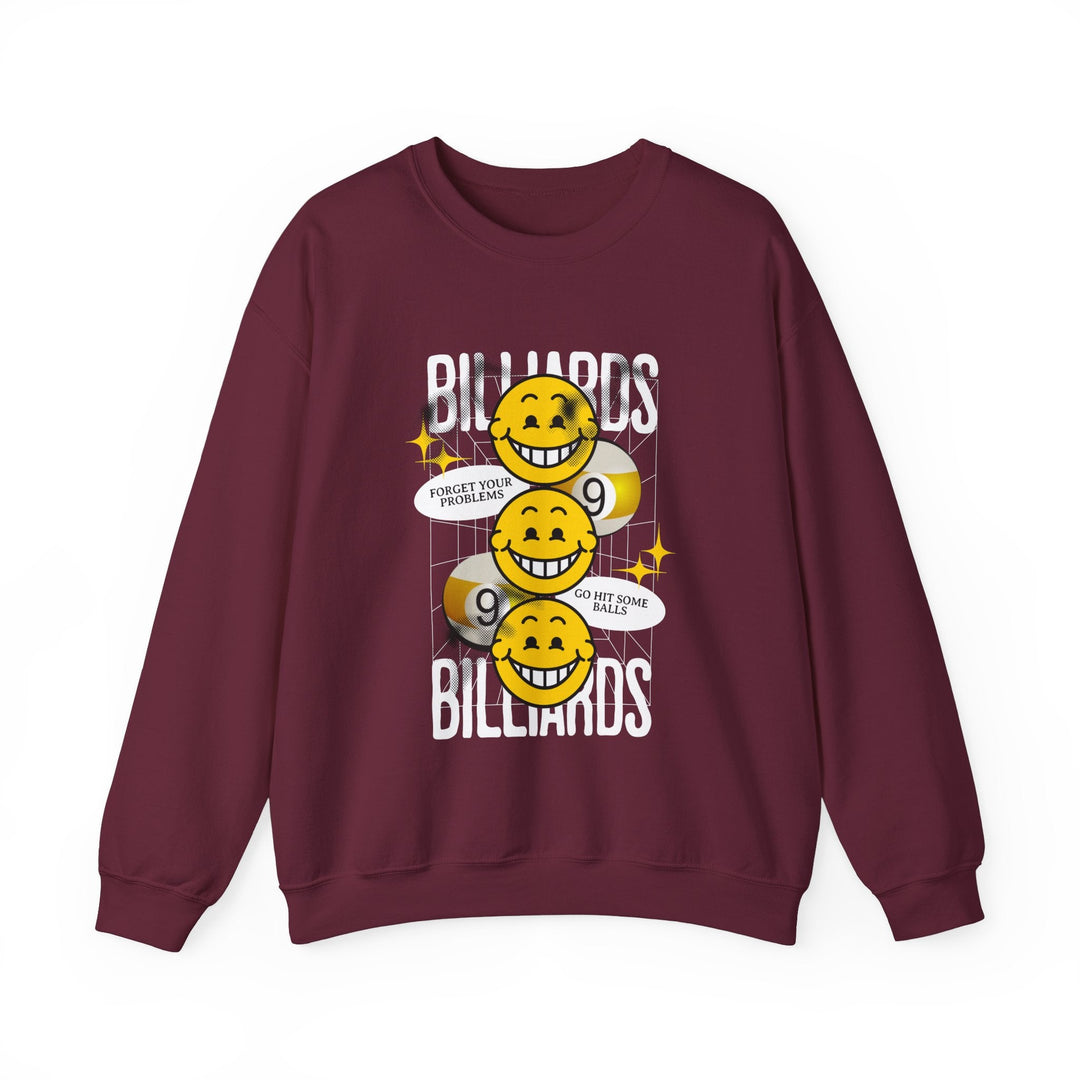 9 Ball Billiard Happiness Billiards - Unisex Crewneck Sweatshirt - BFLY BILLIARDS