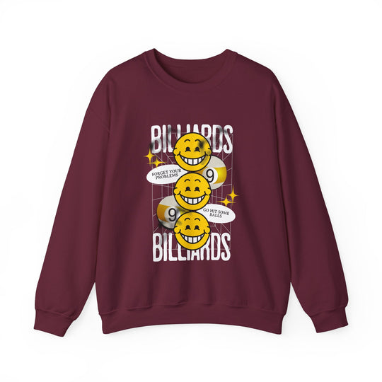 9 Ball Billiard Happiness Billiards - Unisex Crewneck Sweatshirt - BFLY BILLIARDS