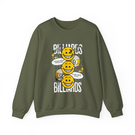 9 Ball Billiard Happiness Billiards - Unisex Crewneck Sweatshirt - BFLY BILLIARDS