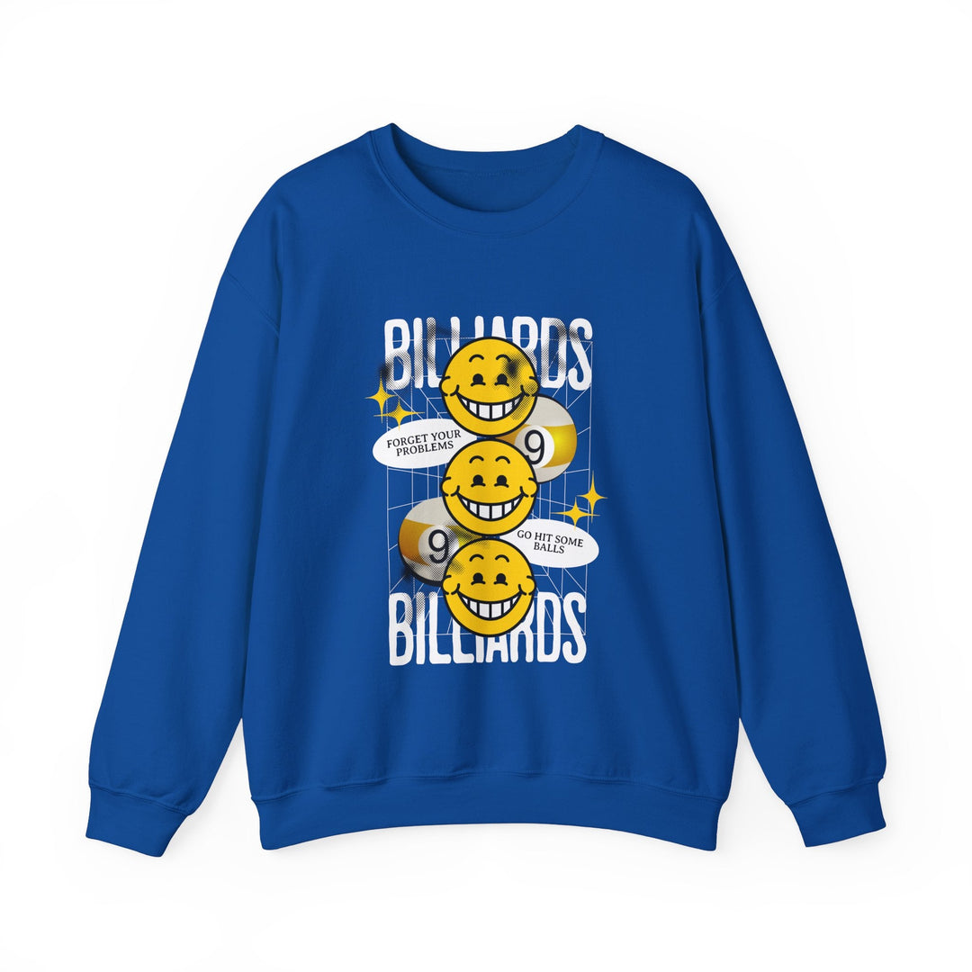 9 Ball Billiard Happiness Billiards - Unisex Crewneck Sweatshirt - BFLY BILLIARDS
