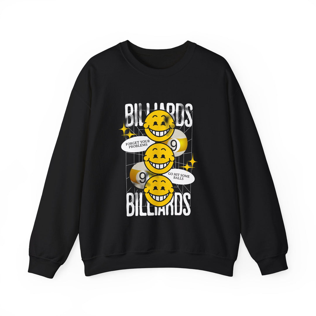 9 Ball Billiard Happiness Billiards - Unisex Crewneck Sweatshirt - BFLY BILLIARDS