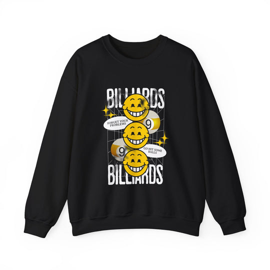 9 Ball Billiard Happiness Billiards - Unisex Crewneck Sweatshirt - BFLY BILLIARDS
