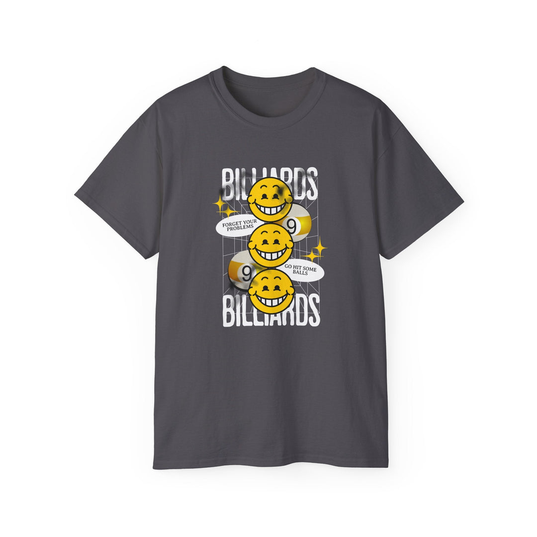 9 Ball Billiard Happiness - Unisex Cotton T-Shirt - BFLY BILLIARDS