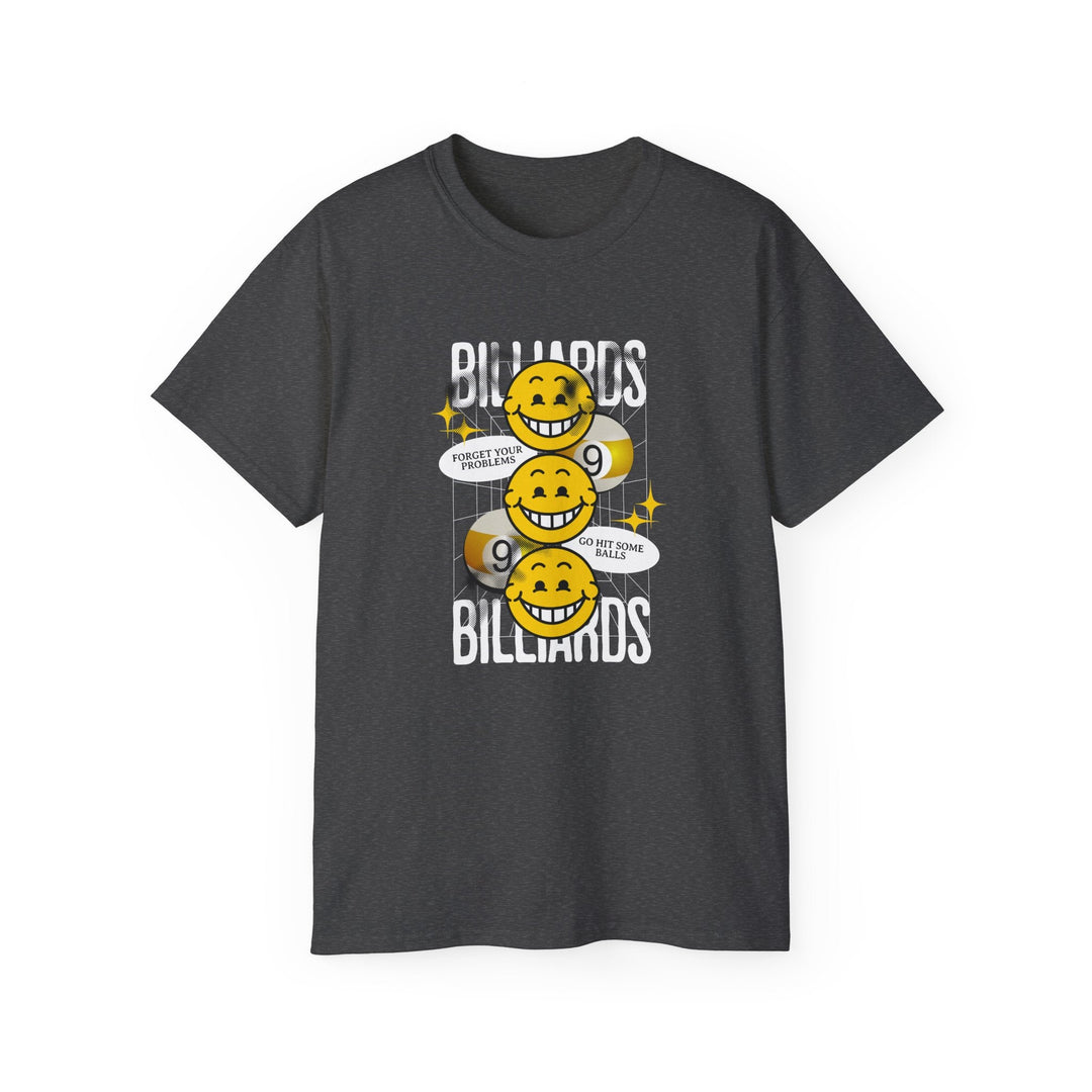 9 Ball Billiard Happiness - Unisex Cotton T-Shirt - BFLY BILLIARDS
