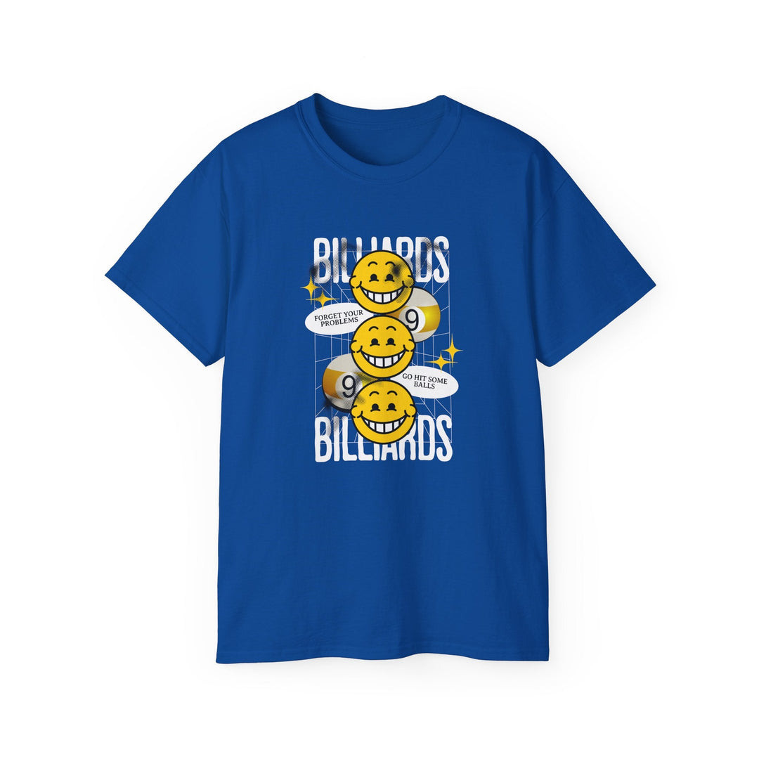 9 Ball Billiard Happiness - Unisex Cotton T-Shirt - BFLY BILLIARDS