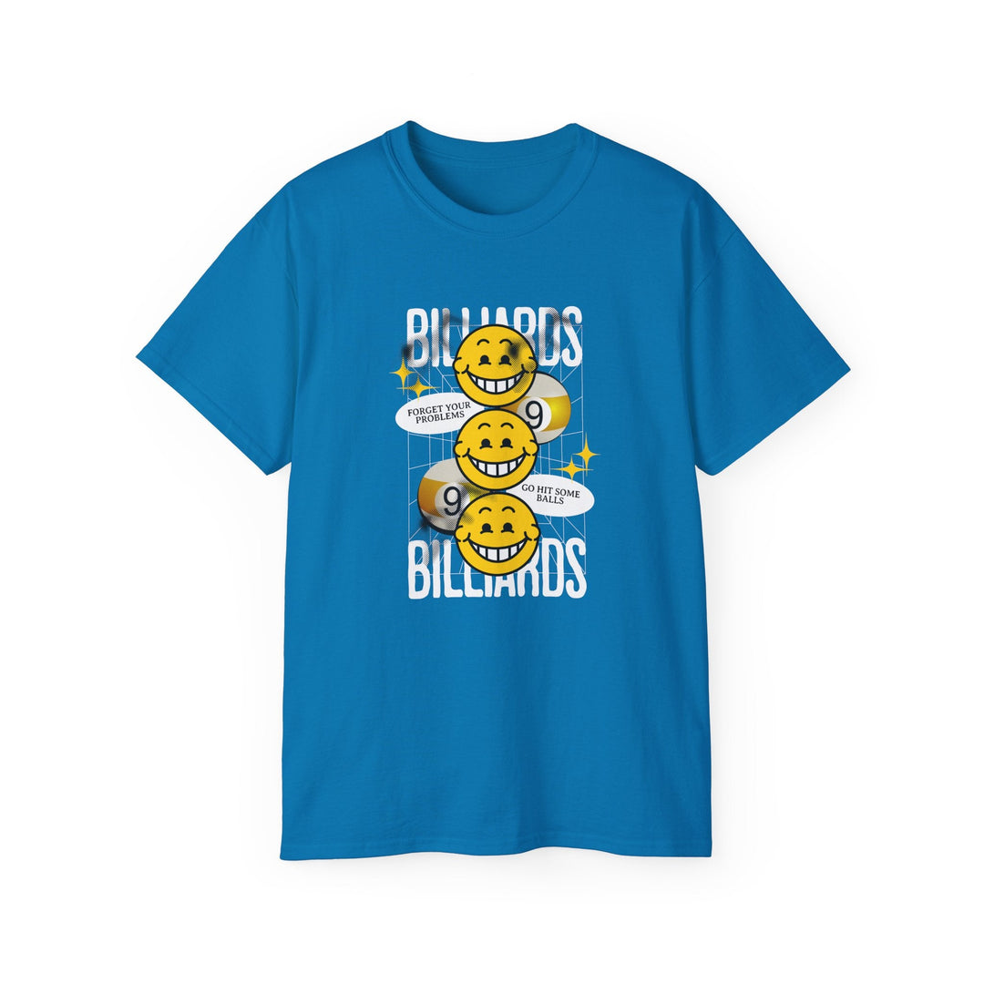 9 Ball Billiard Happiness - Unisex Cotton T-Shirt - BFLY BILLIARDS