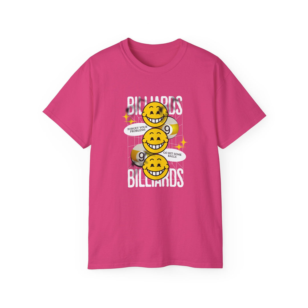 9 Ball Billiard Happiness - Unisex Cotton T-Shirt - BFLY BILLIARDS
