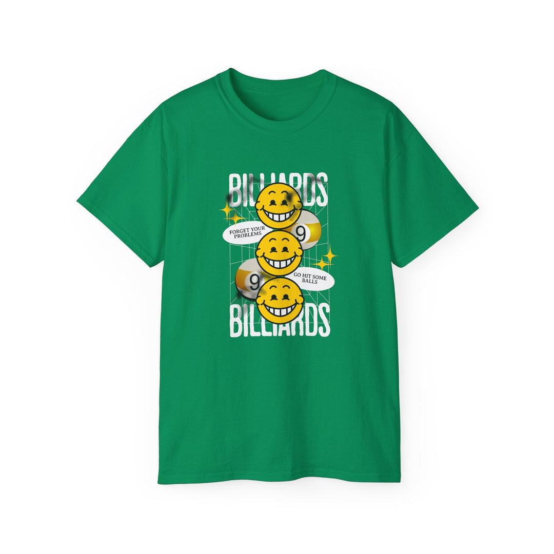 9 Ball Billiard Happiness - Unisex Cotton T-Shirt - BFLY BILLIARDS