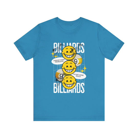 9 Ball Billiard Happiness - Unisex Softstyle Tee - BFLY BILLIARDS