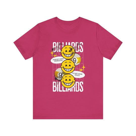 9 Ball Billiard Happiness - Unisex Softstyle Tee - BFLY BILLIARDS