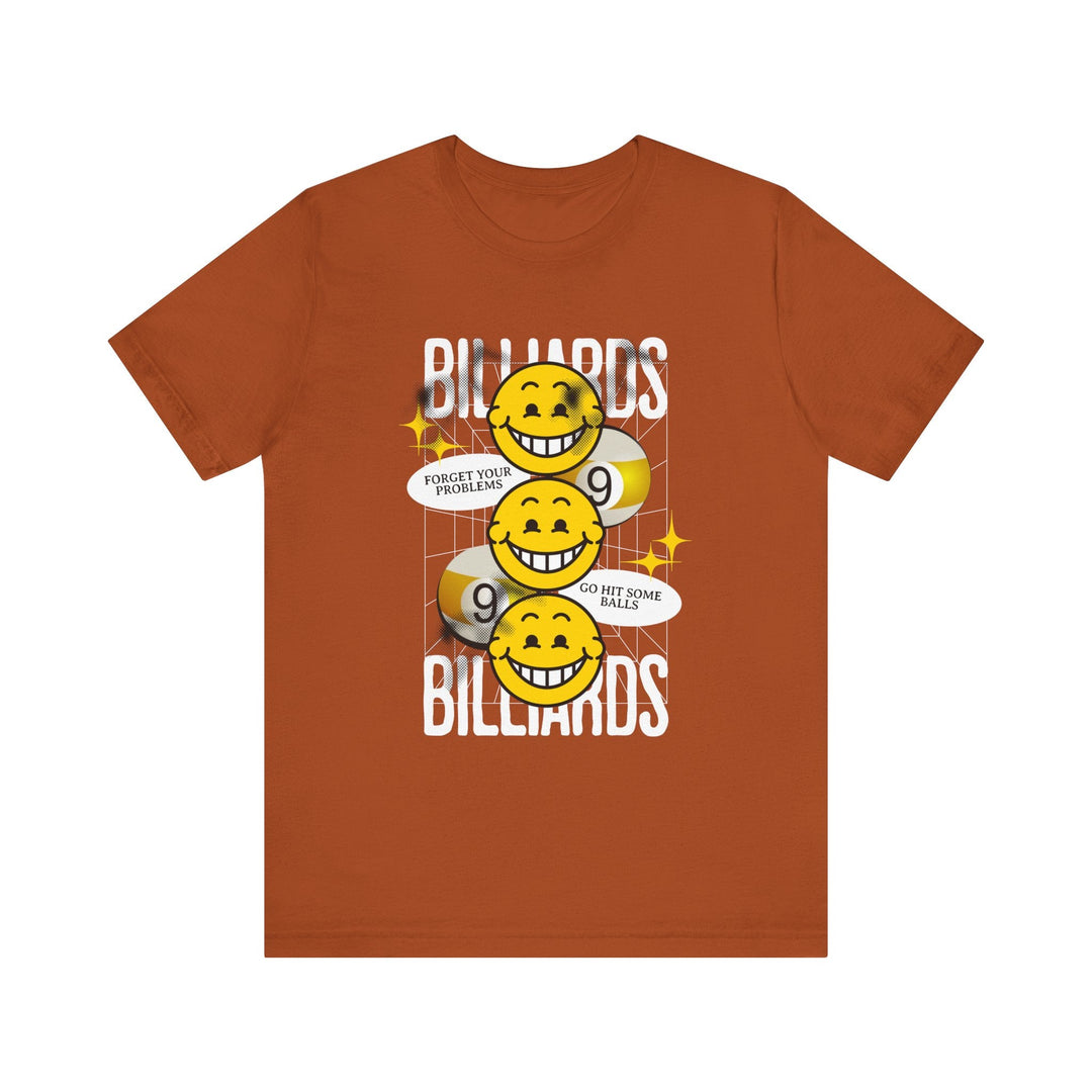 9 Ball Billiard Happiness - Unisex Softstyle Tee - BFLY BILLIARDS