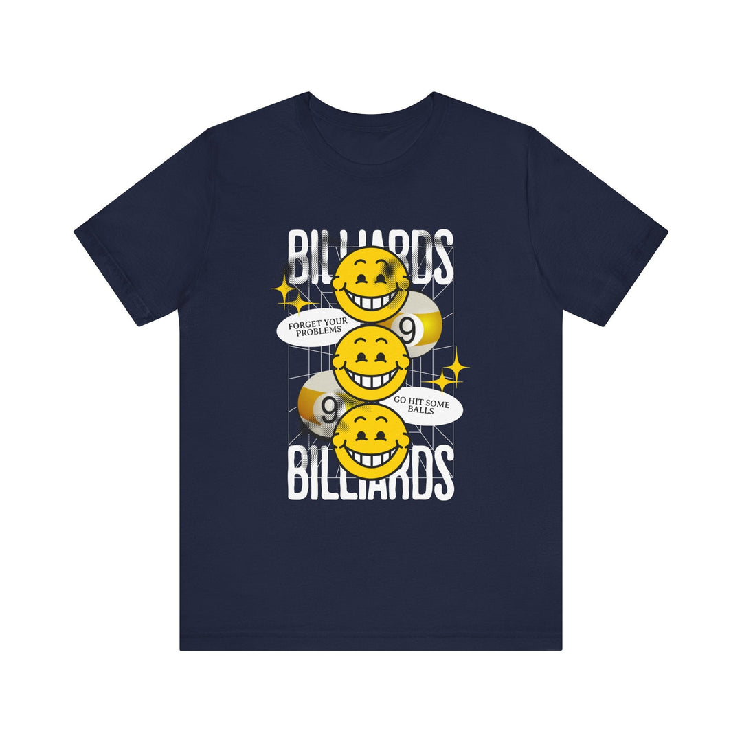 9 Ball Billiard Happiness - Unisex Softstyle Tee - BFLY BILLIARDS