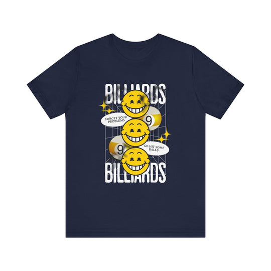 9 Ball Billiard Happiness - Unisex Softstyle Tee - BFLY BILLIARDS