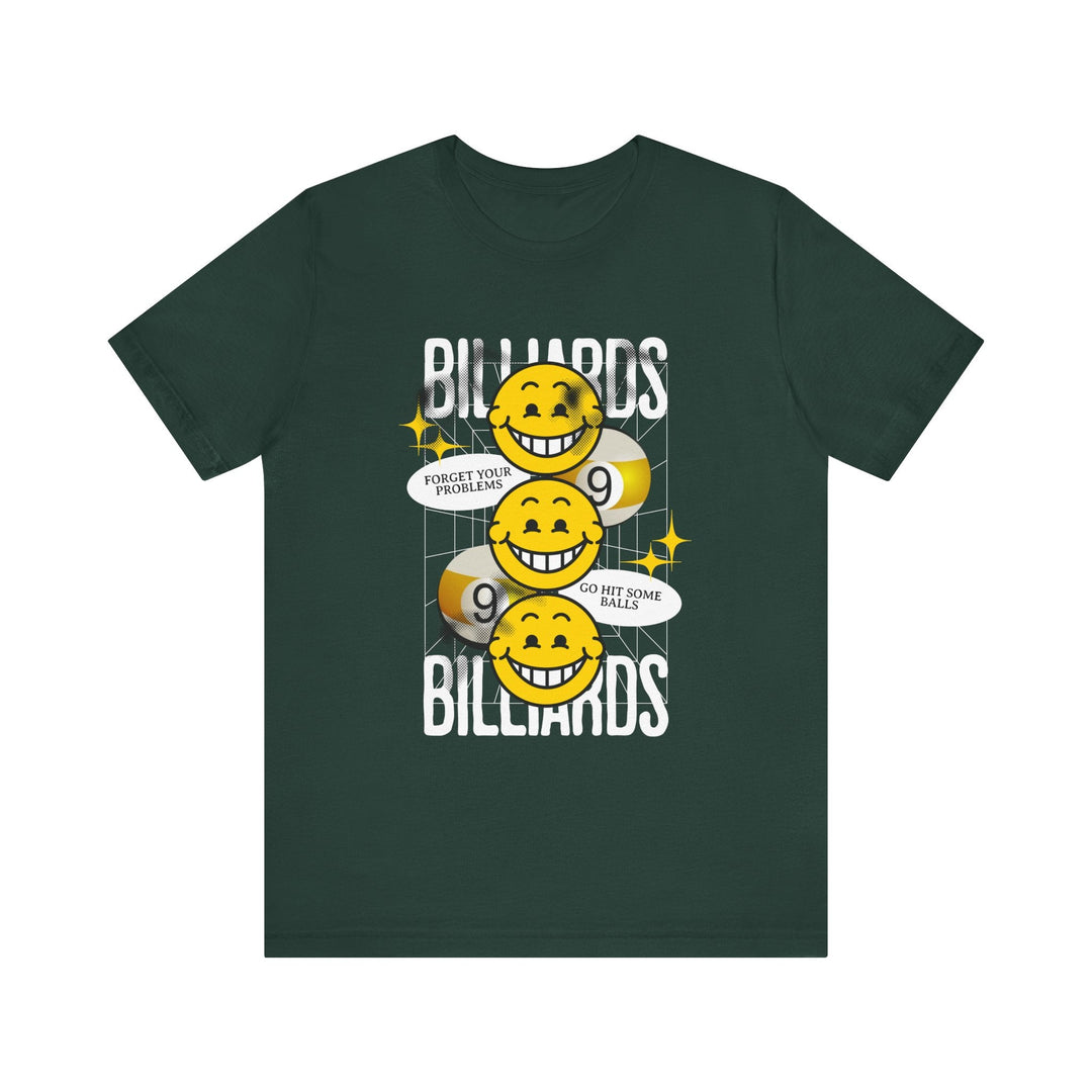 9 Ball Billiard Happiness - Unisex Softstyle Tee - BFLY BILLIARDS