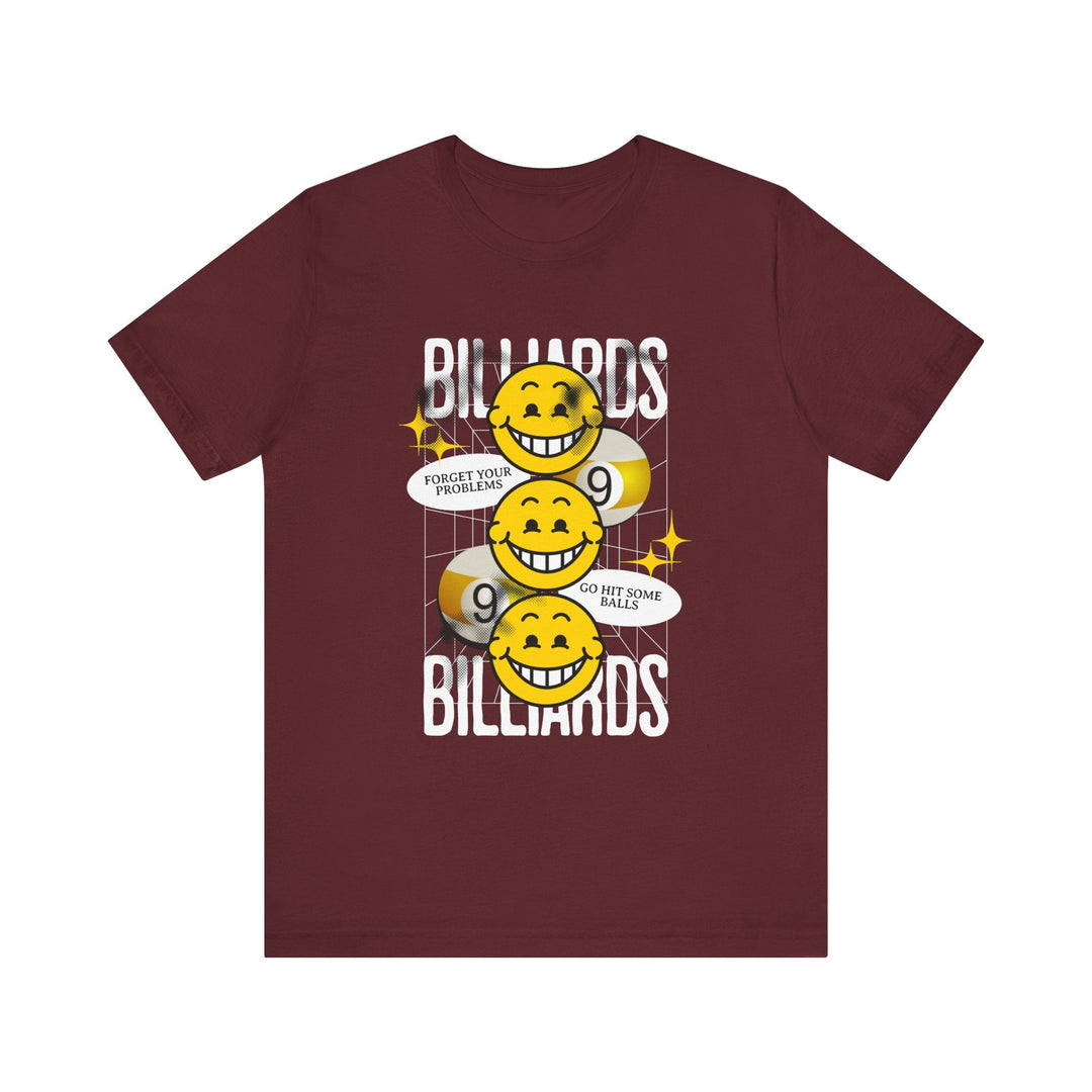 9 Ball Billiard Happiness - Unisex Softstyle Tee - BFLY BILLIARDS