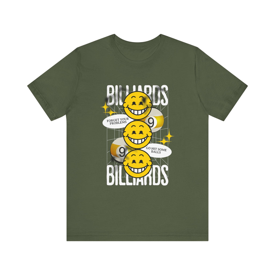 9 Ball Billiard Happiness - Unisex Softstyle Tee - BFLY BILLIARDS