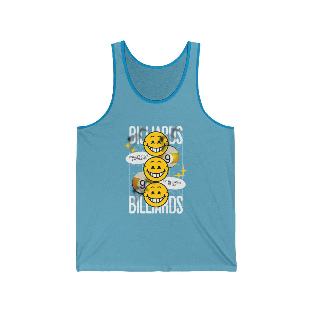 9 Ball Billiard Happiness - Unisex Tank Top - BFLY BILLIARDS