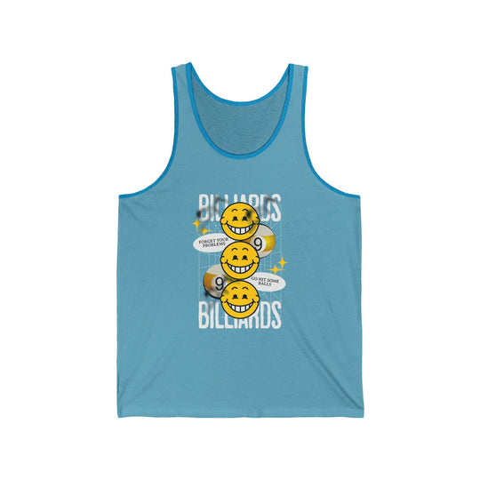9 Ball Billiard Happiness - Unisex Tank Top - BFLY BILLIARDS