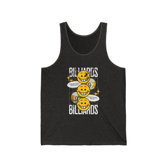 9 Ball Billiard Happiness - Unisex Tank Top - BFLY BILLIARDS