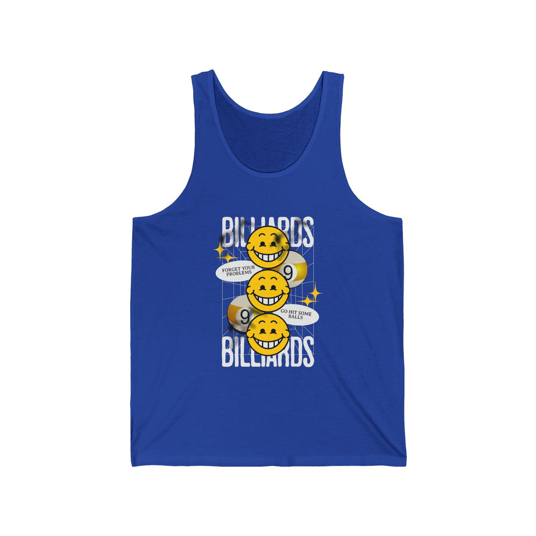 9 Ball Billiard Happiness - Unisex Tank Top - BFLY BILLIARDS