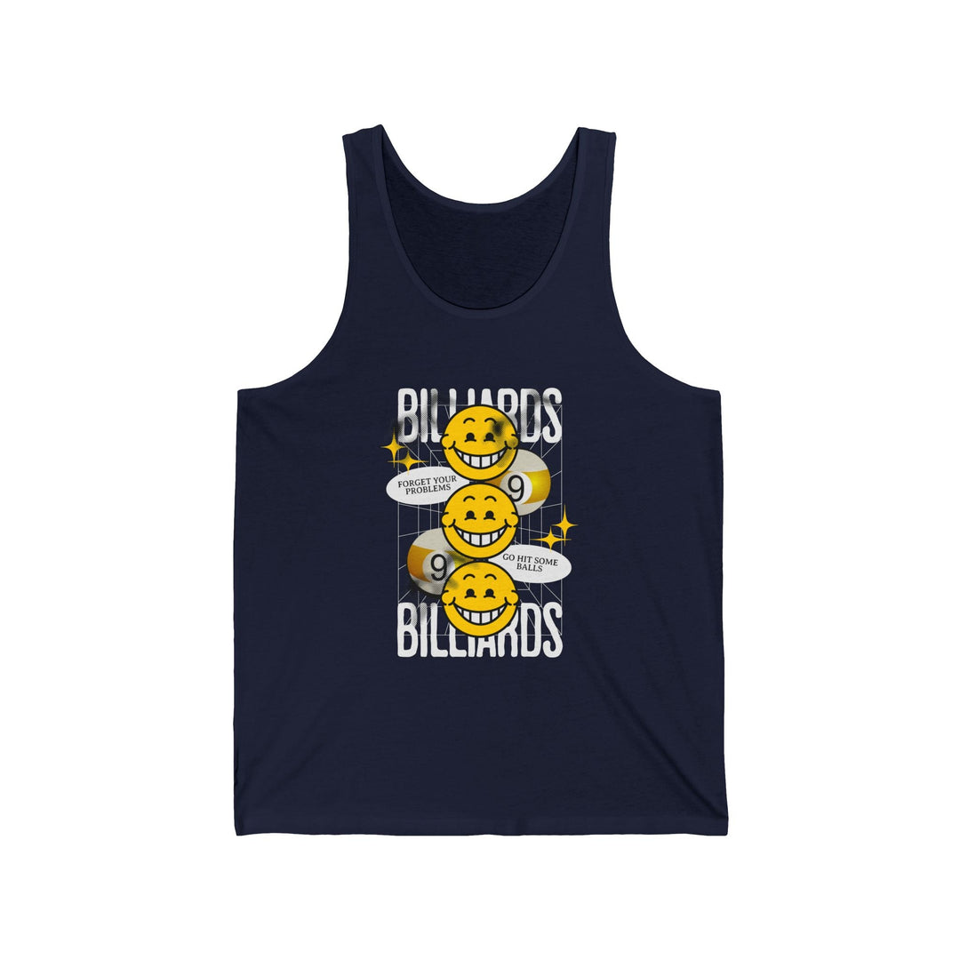 9 Ball Billiard Happiness - Unisex Tank Top - BFLY BILLIARDS