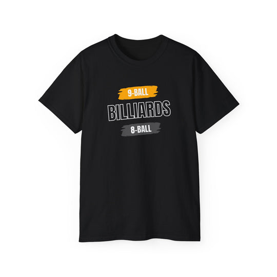 9 - Ball - Billiards - 8 Ball - Unisex Cotton T-Shirt - BFLY BILLIARDS