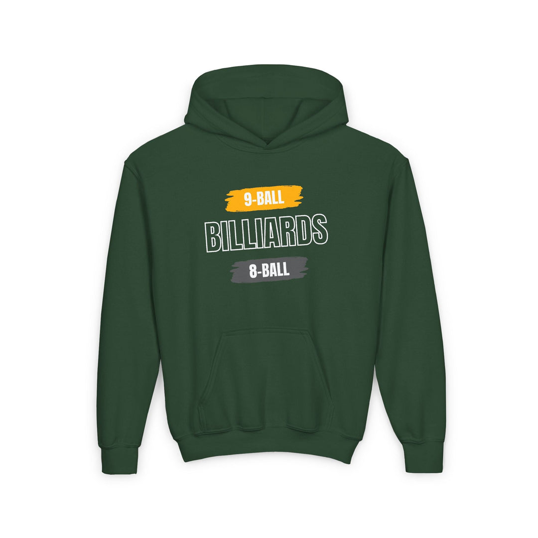9 - Ball - Billiards - 8 Ball - Unisex Youth Pullover Hoodie - BFLY BILLIARDS