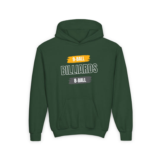 9 - Ball - Billiards - 8 Ball - Unisex Youth Pullover Hoodie - BFLY BILLIARDS