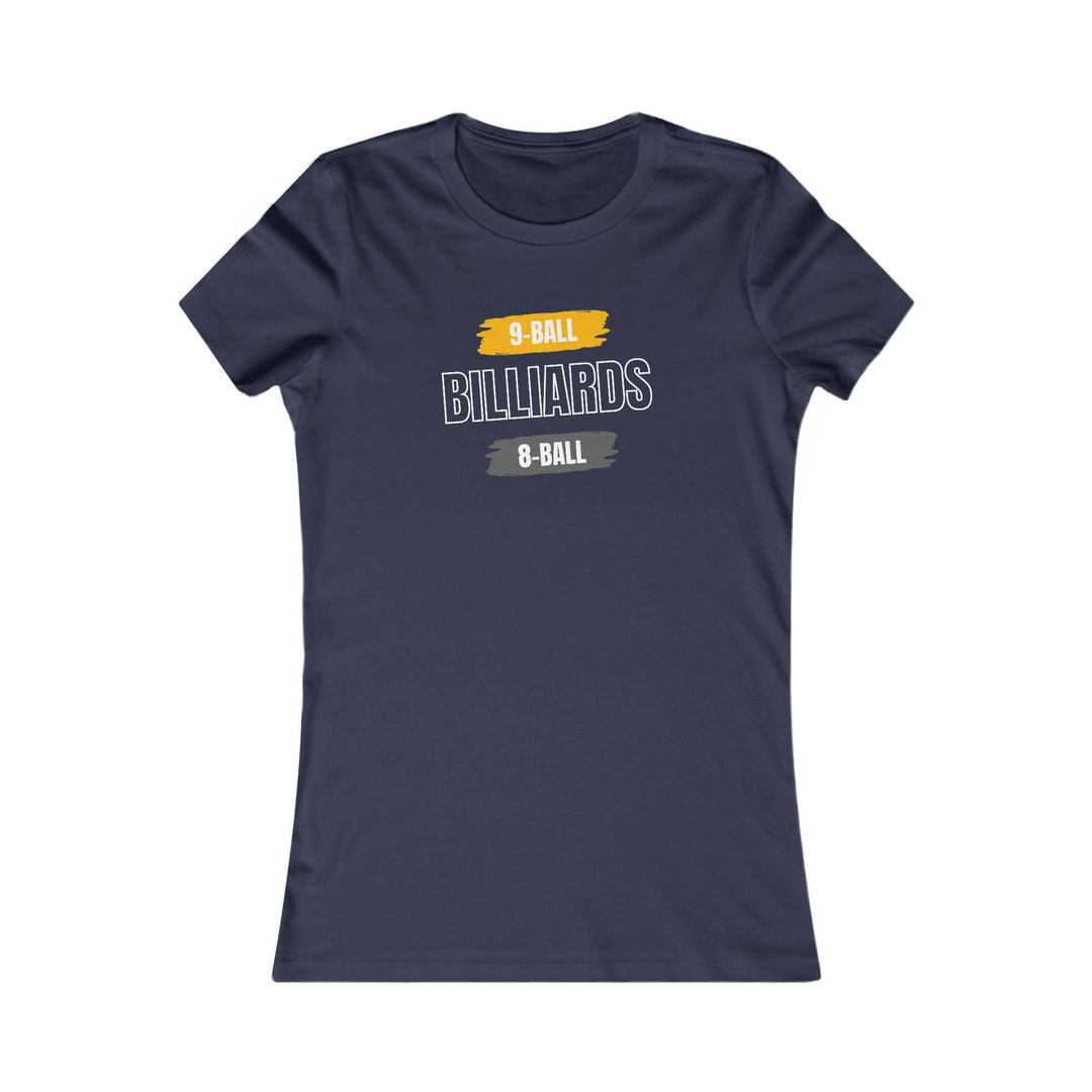 9 - Ball - Billiards - 8 Ball - Women's Fitted Tee - BFLY BILLIARDS