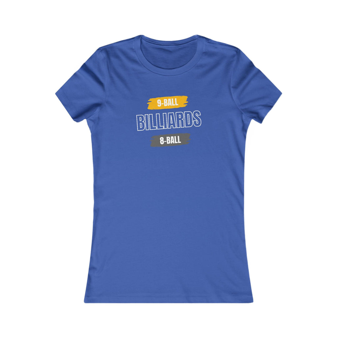9 - Ball - Billiards - 8 Ball - Women's Fitted Tee - BFLY BILLIARDS
