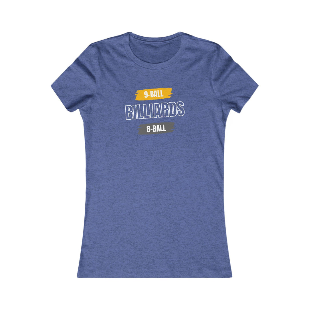 9 - Ball - Billiards - 8 Ball - Women's Fitted Tee - BFLY BILLIARDS