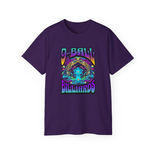 9 - Ball Billiards in Space - Unisex Cotton T-Shirt - BFLY BILLIARDS