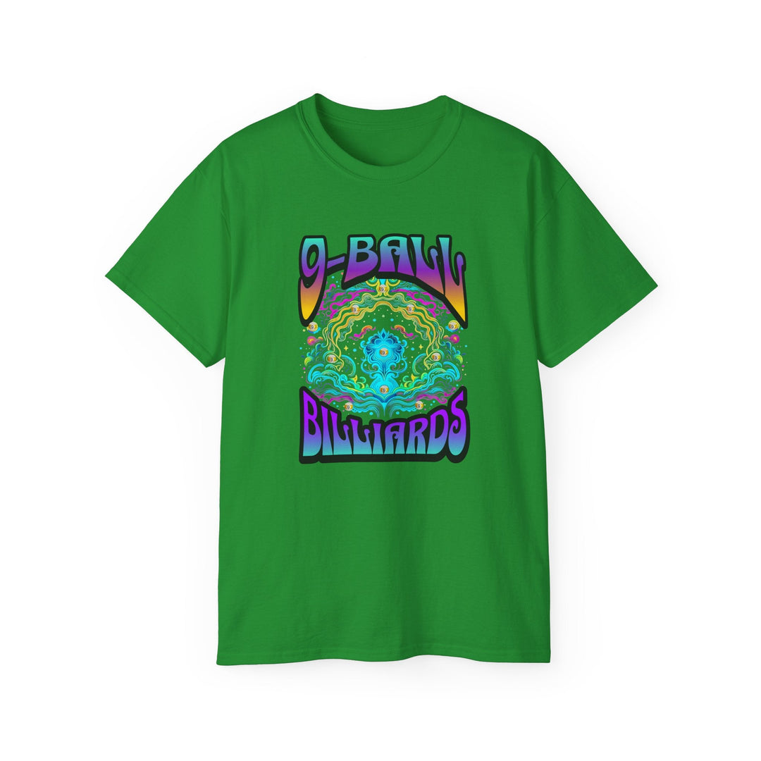 9 - Ball Billiards in Space - Unisex Cotton T-Shirt - BFLY BILLIARDS