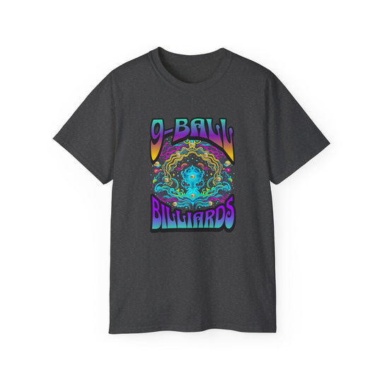 9 - Ball Billiards in Space - Unisex Cotton T-Shirt - BFLY BILLIARDS