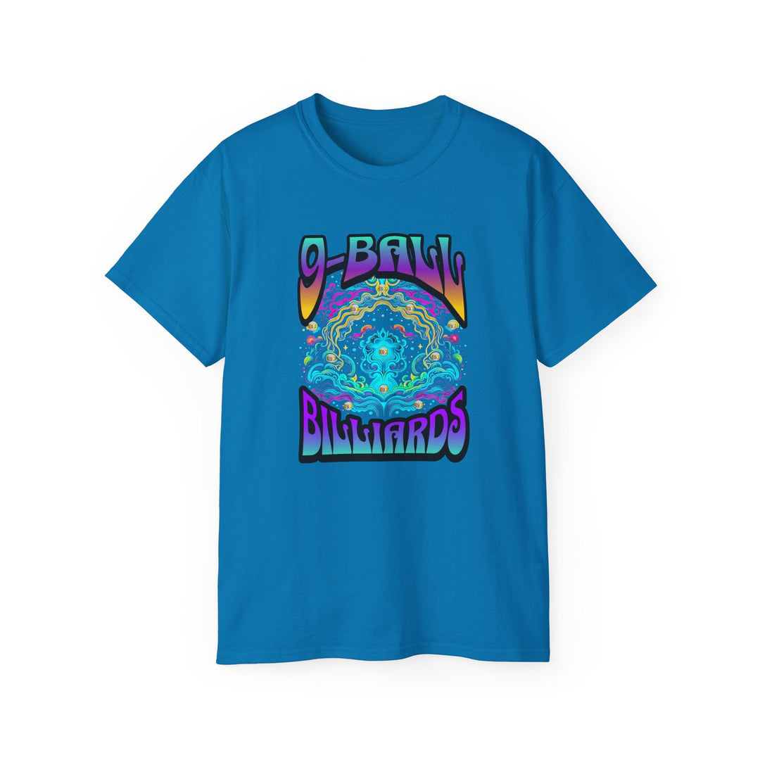 9 - Ball Billiards in Space - Unisex Cotton T-Shirt - BFLY BILLIARDS